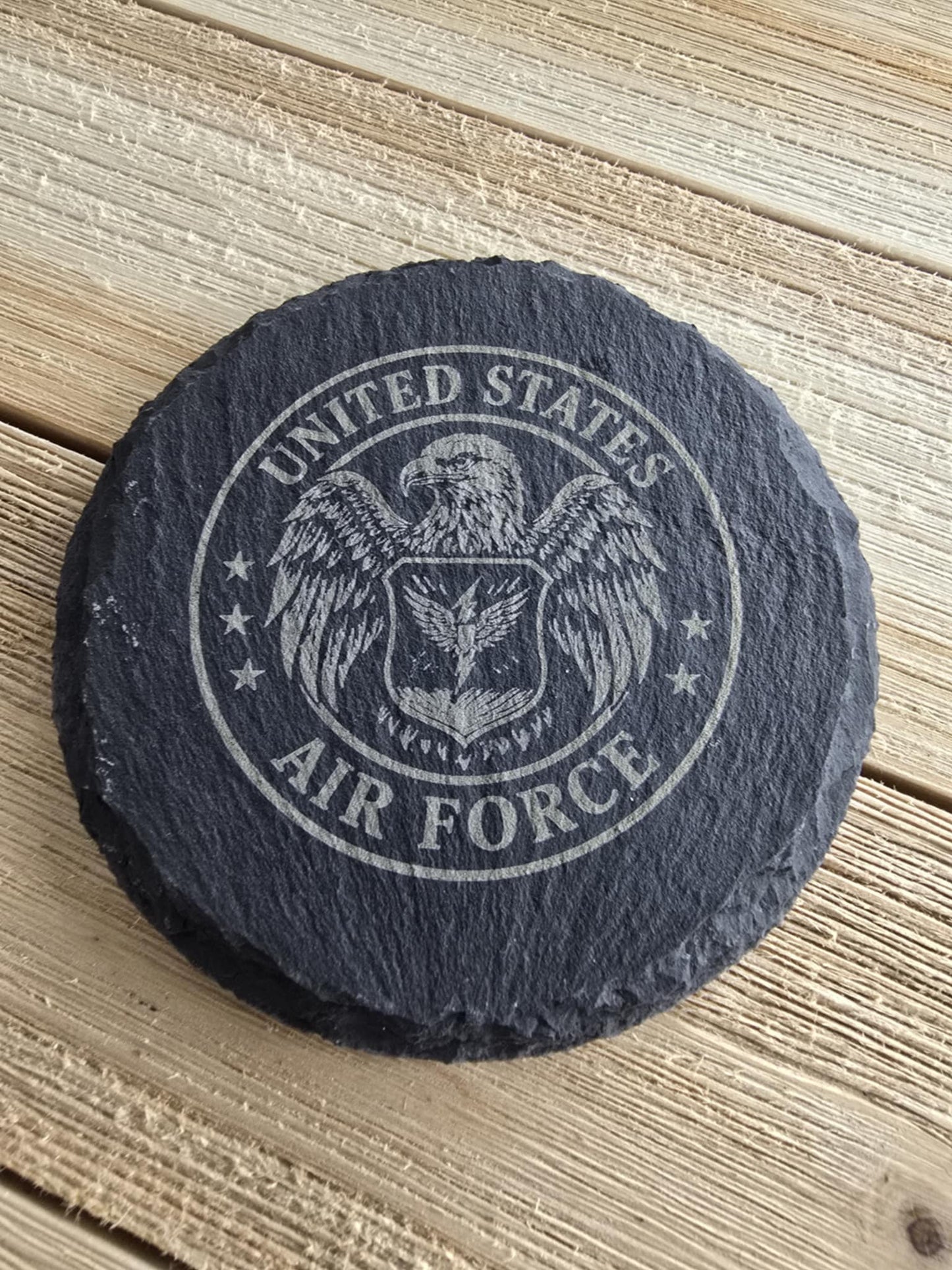US Armed Forces Slate Coasters Set