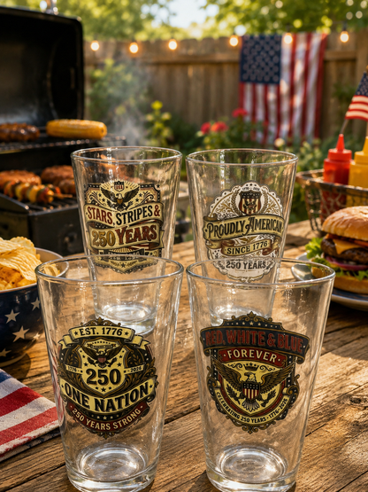'Merica 250th Freedom Pack - 4 Pint Glasses