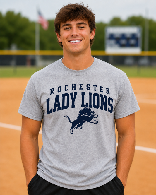Men's Lady Lions Team T-Shirt - Gray