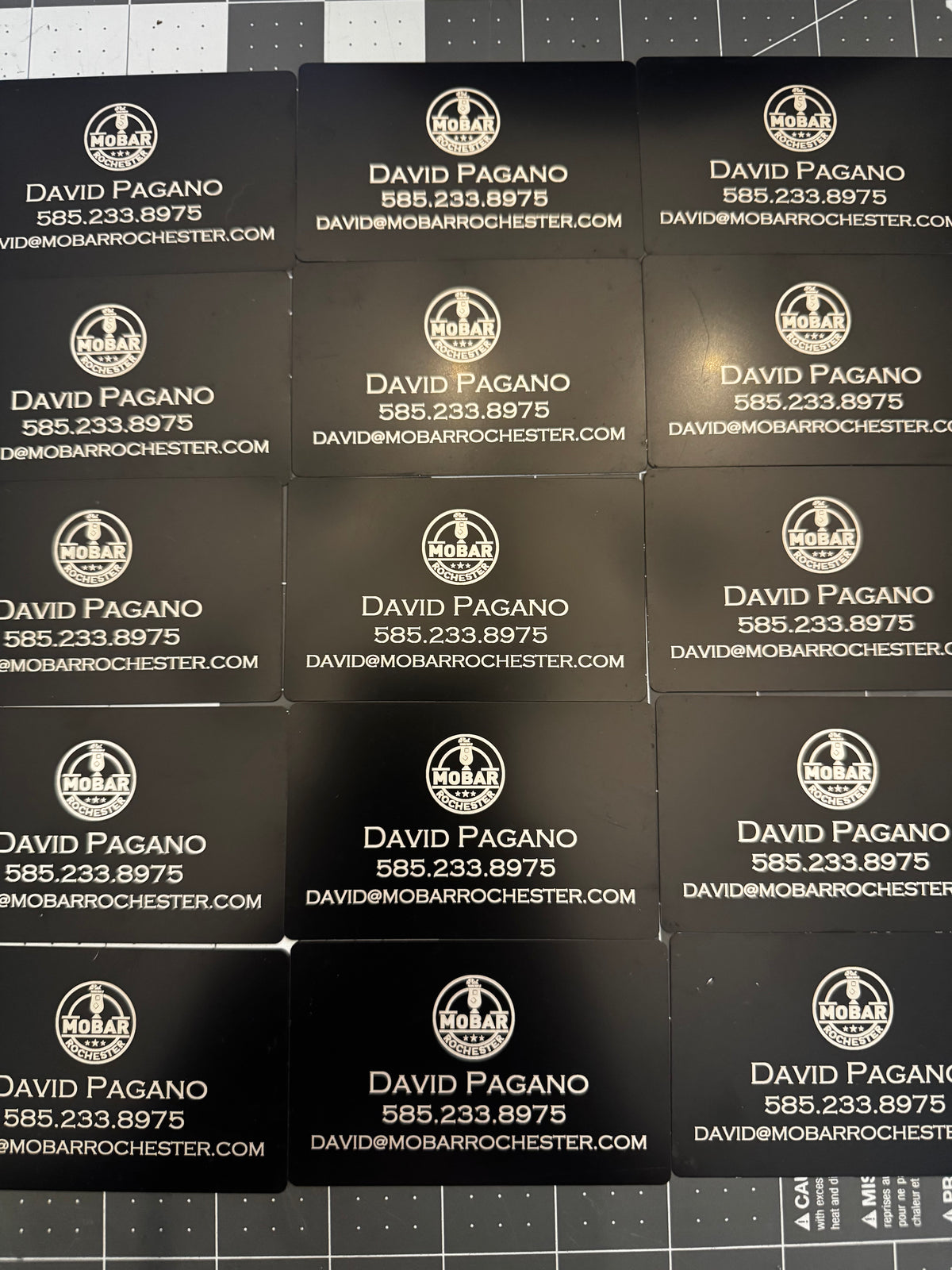 Mobar Card Custom Metal Business Cards (10 Pack) – Made By Mobar