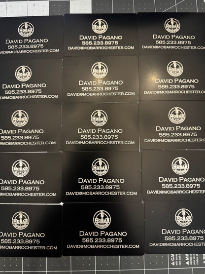 Mobar Card Custom Metal Business Cards (10 Pack) – Made By Mobar