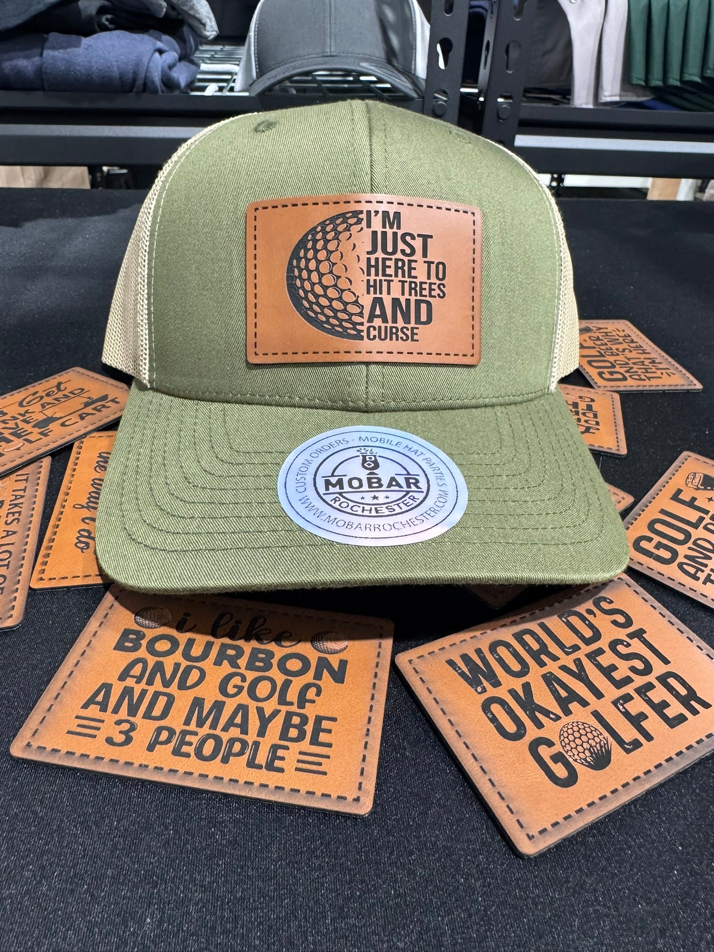 Just Here To Golf & Curse Golf Hat