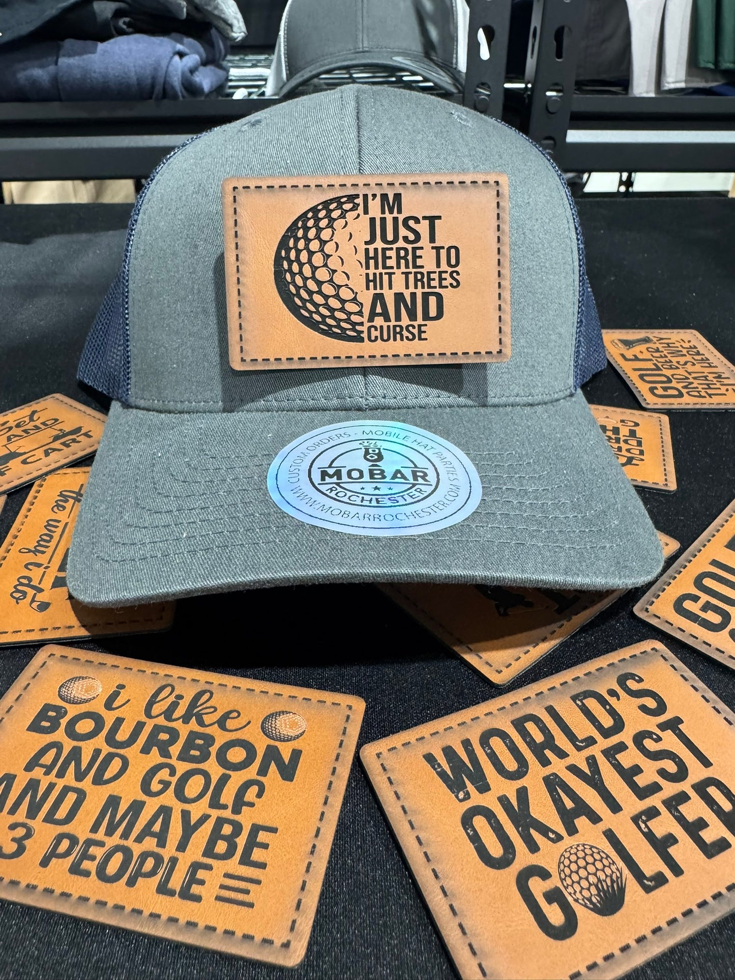 Just Here To Golf & Curse Golf Hat