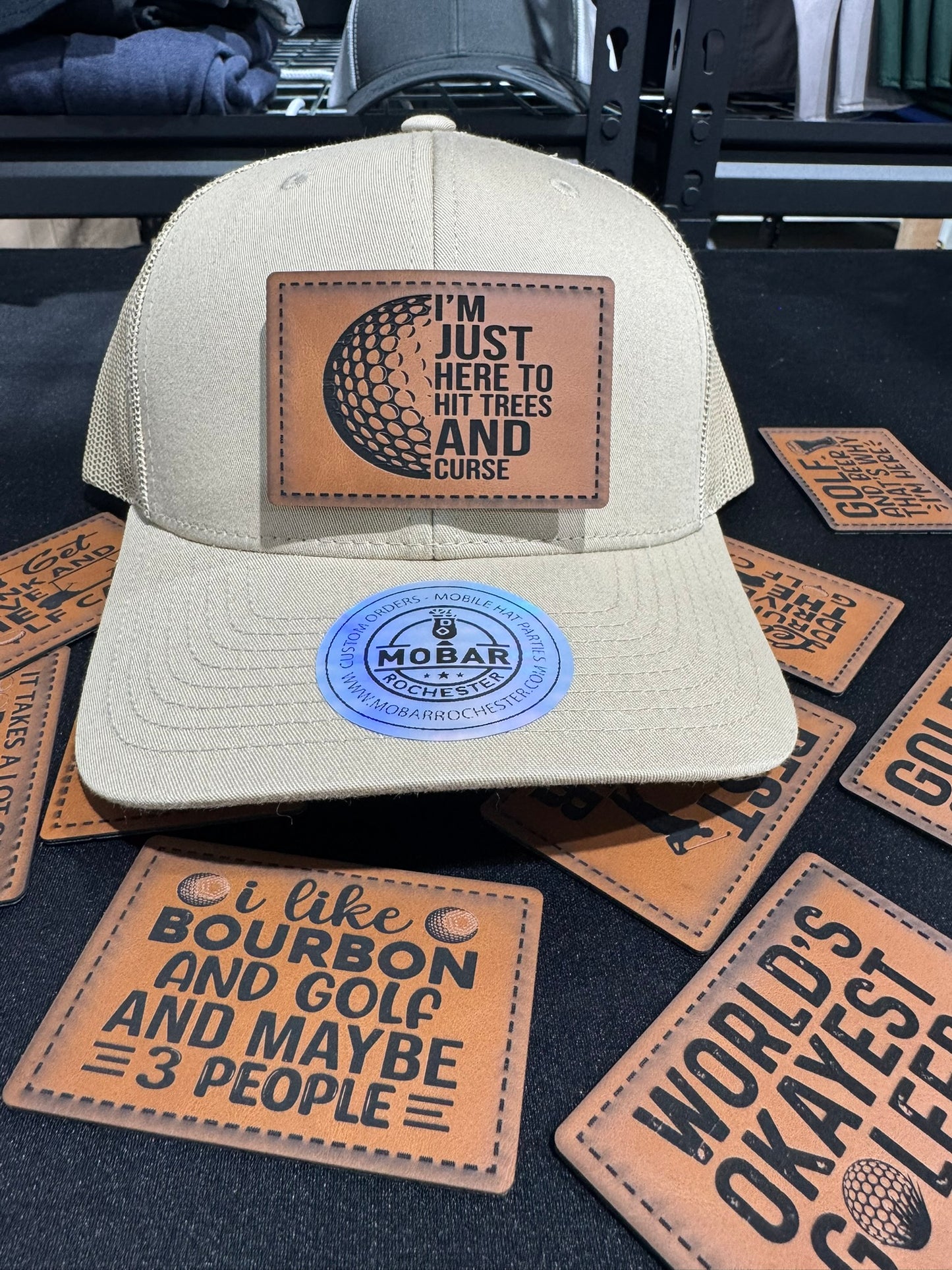 Just Here To Golf & Curse Golf Hat