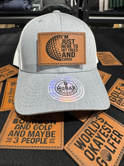 Just Here To Golf & Curse Golf Hat