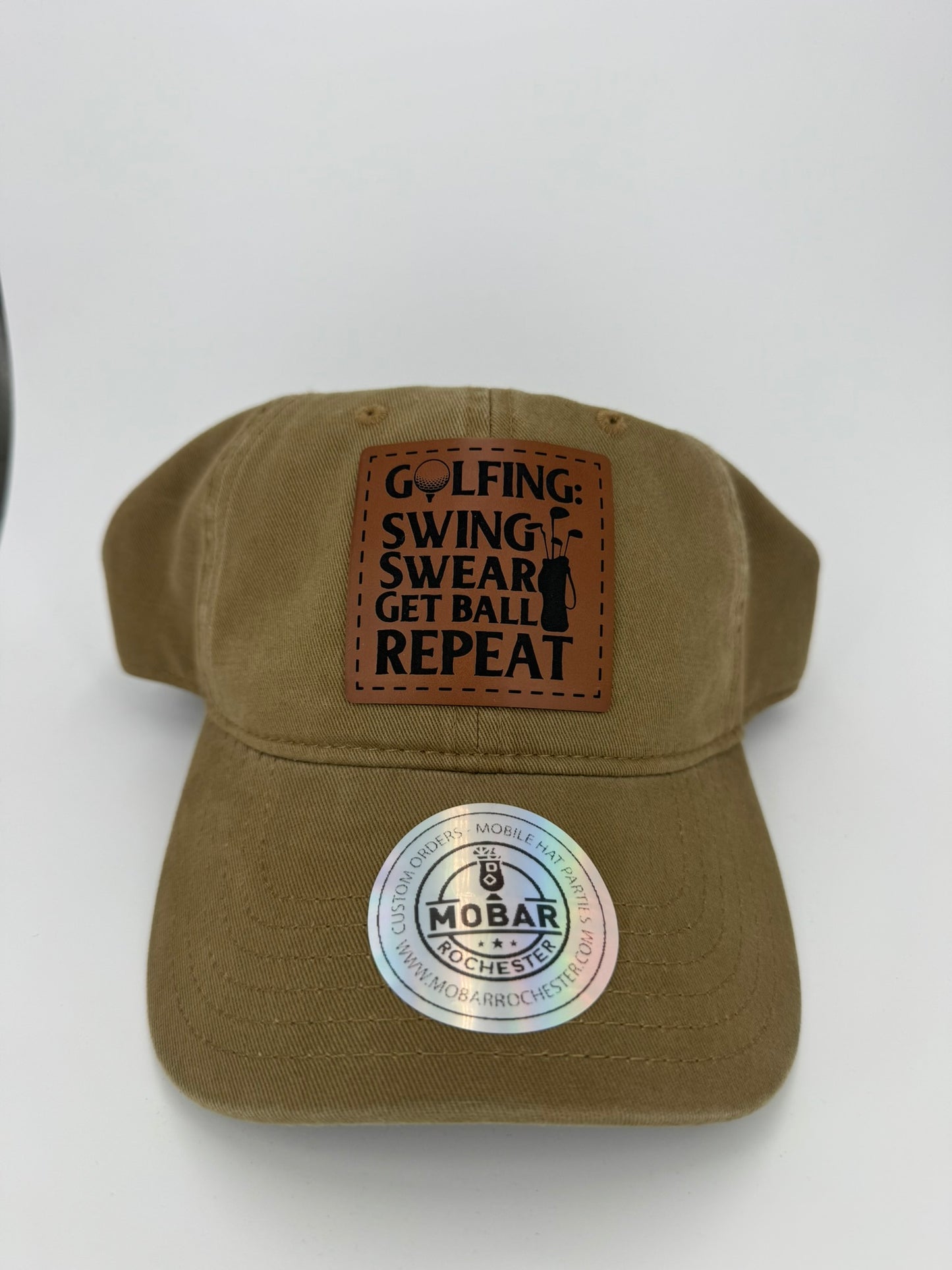 Swing, Swear, Repeat - Golf Buckle Hat