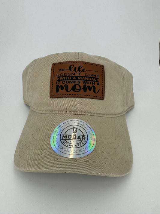 No Manual, Just Mom -  Mom Buckle Hat